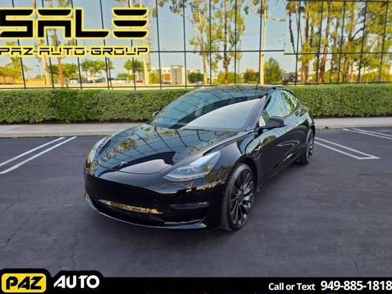 TESLA MODEL 3 2022 5YJ3E1ECXNF248000 image